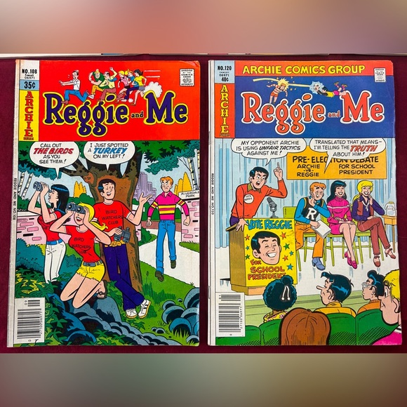 Rare Vintage Archie Comics Reggie Comic Book Lot of 5 Collectible Retro Classic - Picture 3 of 3